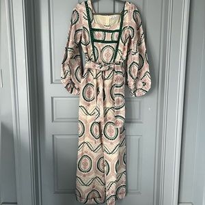 Eyelet wide leg jumpsuit